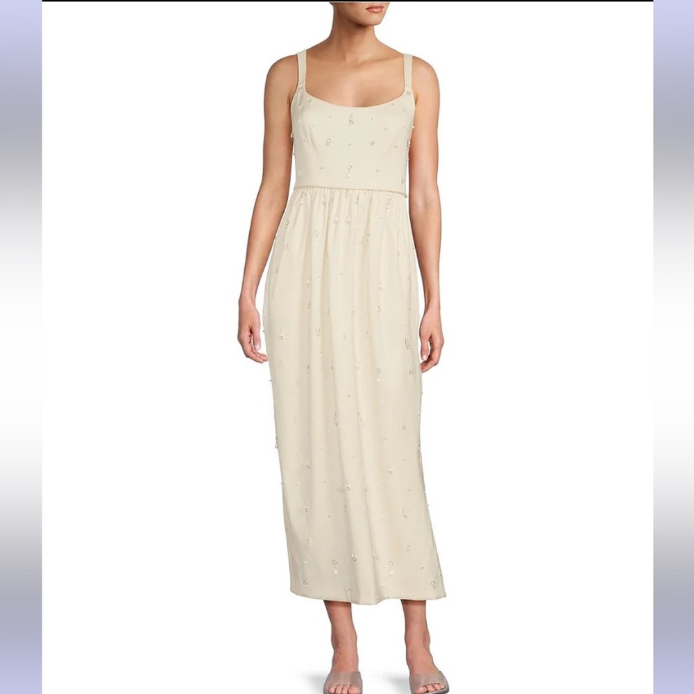 NWT Antonio Melani
x Elizabeth Damrich Glass Stretch Mikado A-Line Dress
